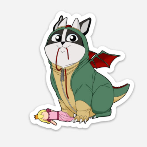 Let's Play Bowser Dragon Sticker